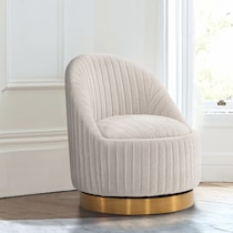 venus cream accent chair   