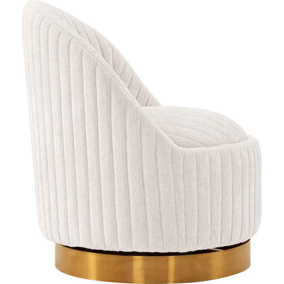 venus cream accent chair   