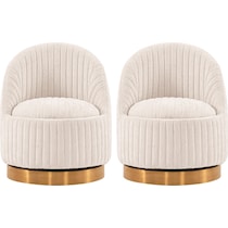 venus cream accent chair   