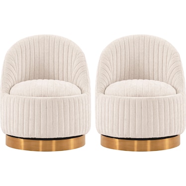 Venus Set of 2 Swivel Accent Chairs