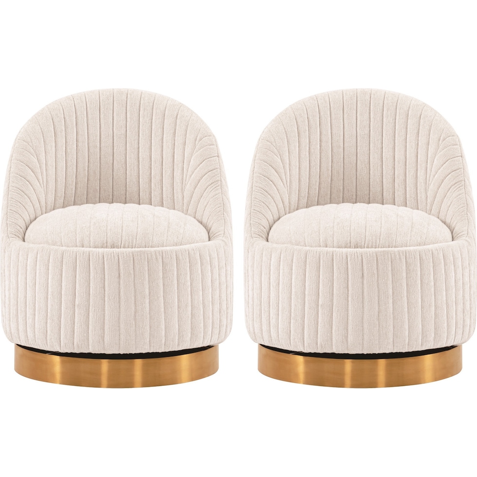 venus cream accent chair   