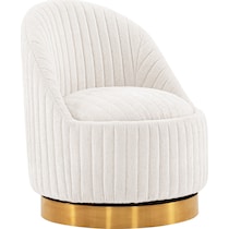 venus cream accent chair   