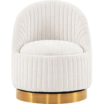 venus cream accent chair   