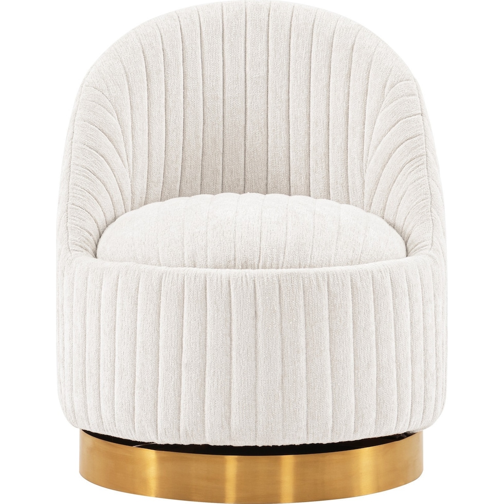 venus cream accent chair   