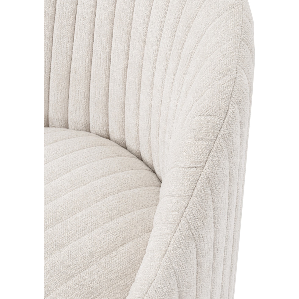 venus cream accent chair   