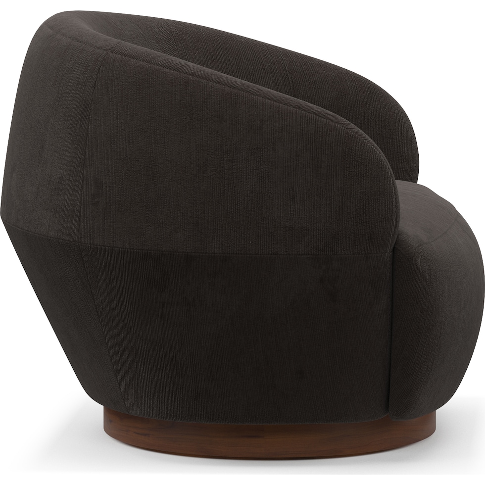 vera dark brown accent chair   