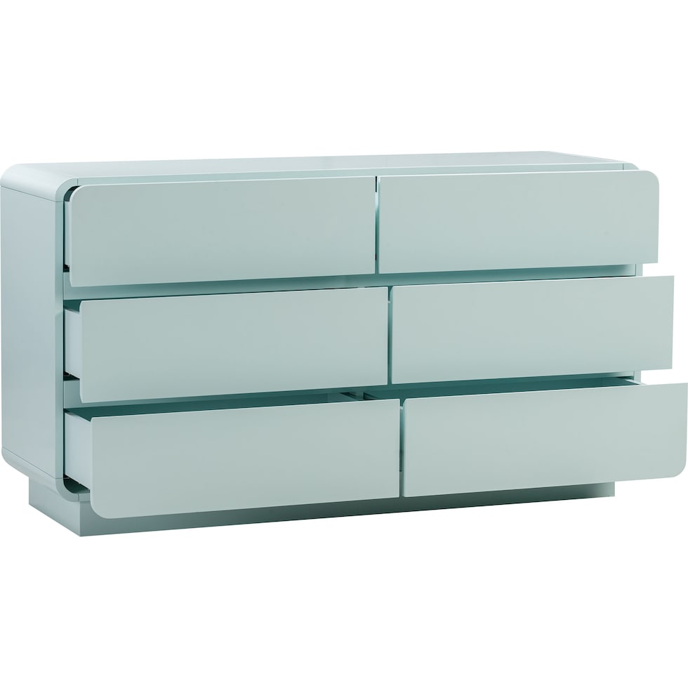 veria blue dresser   