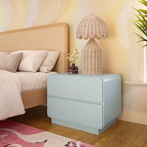 veria blue nightstand   