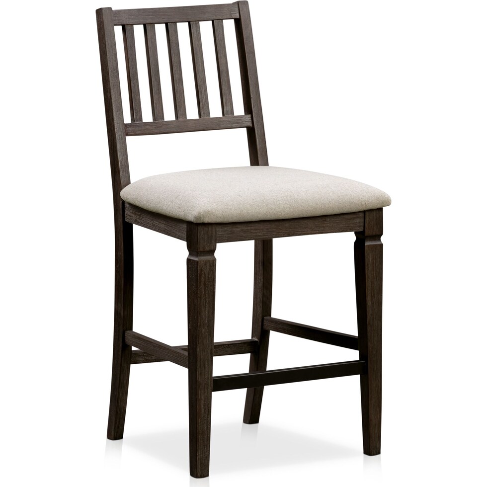 vernon dark brown counter height stool   