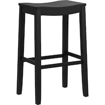 verona black bar stool   