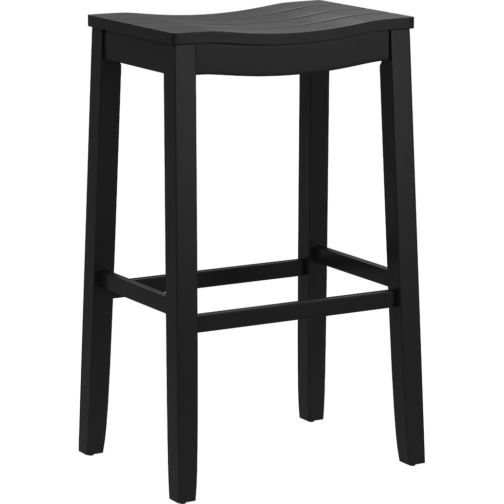 verona black bar stool   