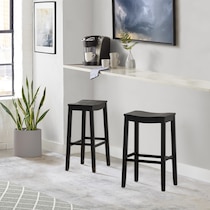 verona black bar stool   