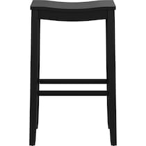 verona black bar stool   