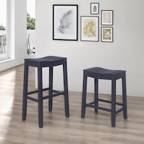 verona blue counter height stool   