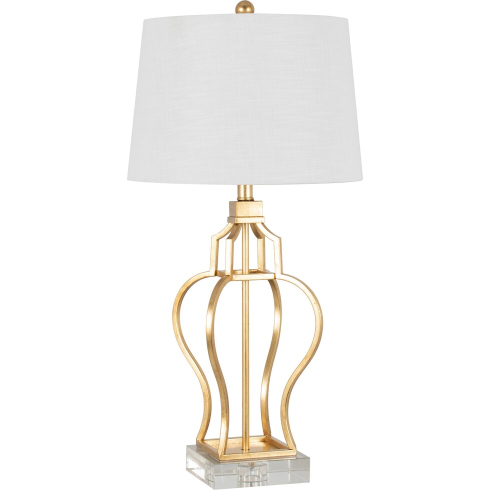 verona gold table lamp   