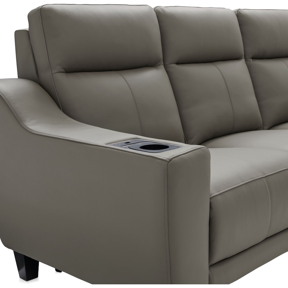 vesper gray  pc power reclining living room   