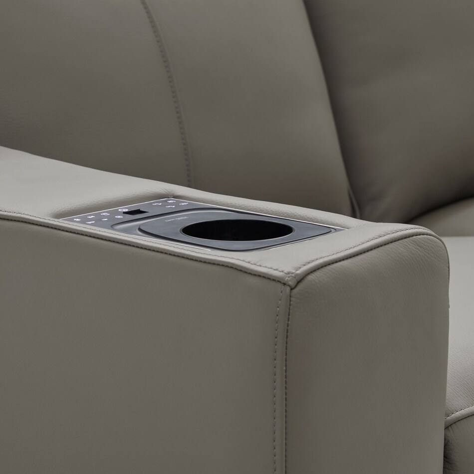 vesper gray  pc power reclining living room   