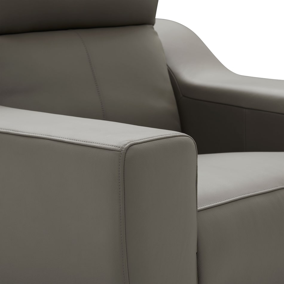 vesper gray power recliner   