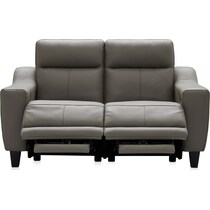 vesper gray power reclining loveseat   