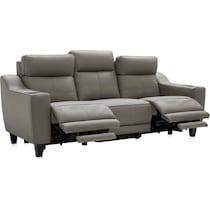 vesper gray power reclining sofa   