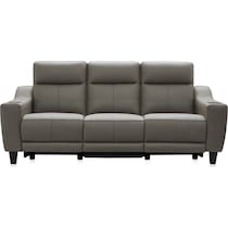 vesper gray power reclining sofa   