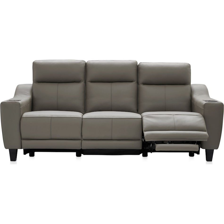 vesper gray power reclining sofa   