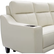 vesper white  pc power reclining living room   