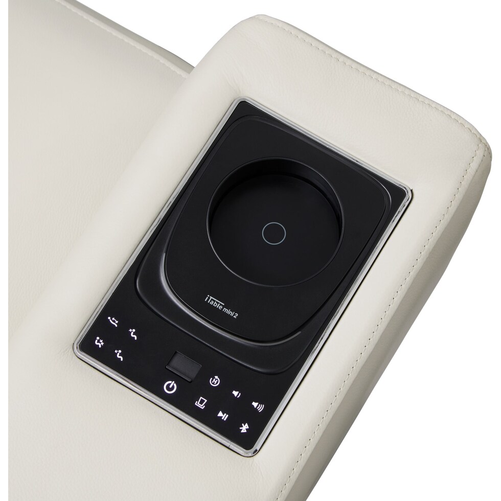 vesper white  pc power reclining living room   