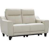 vesper white loveseat   