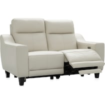 vesper white loveseat   