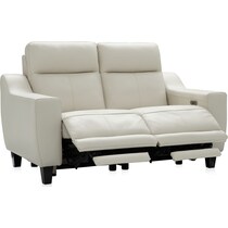 vesper white loveseat   