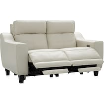 vesper white loveseat   