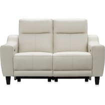 vesper white loveseat   