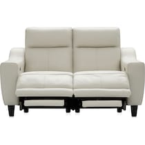 vesper white loveseat   