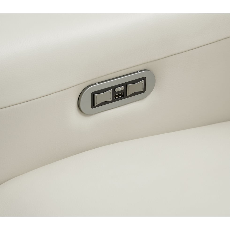 vesper white loveseat   