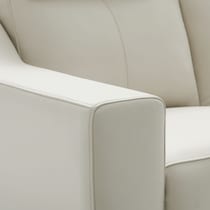 vesper white loveseat   