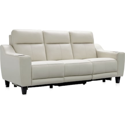 Vesper Dual-Power Reclining Sofa with iTable® mini 2 - Ivory