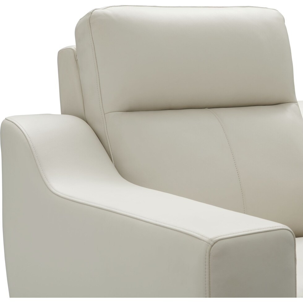 vesper white recliner   