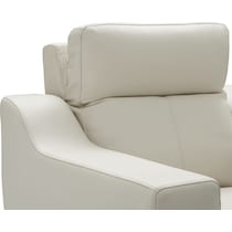 vesper white recliner   