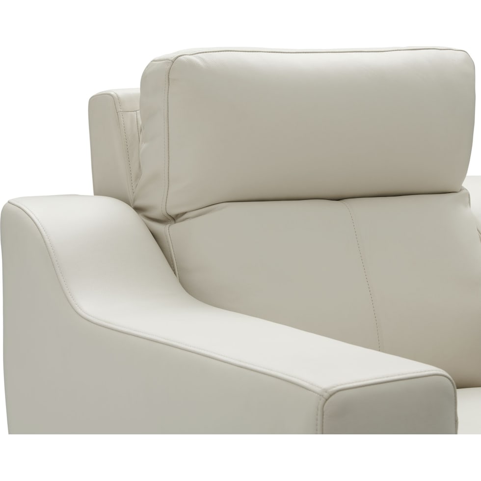 vesper white recliner   
