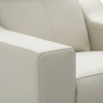 vesper white recliner   