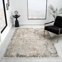 vianna light brown area rug  x    