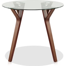 vicker dark brown dining table   