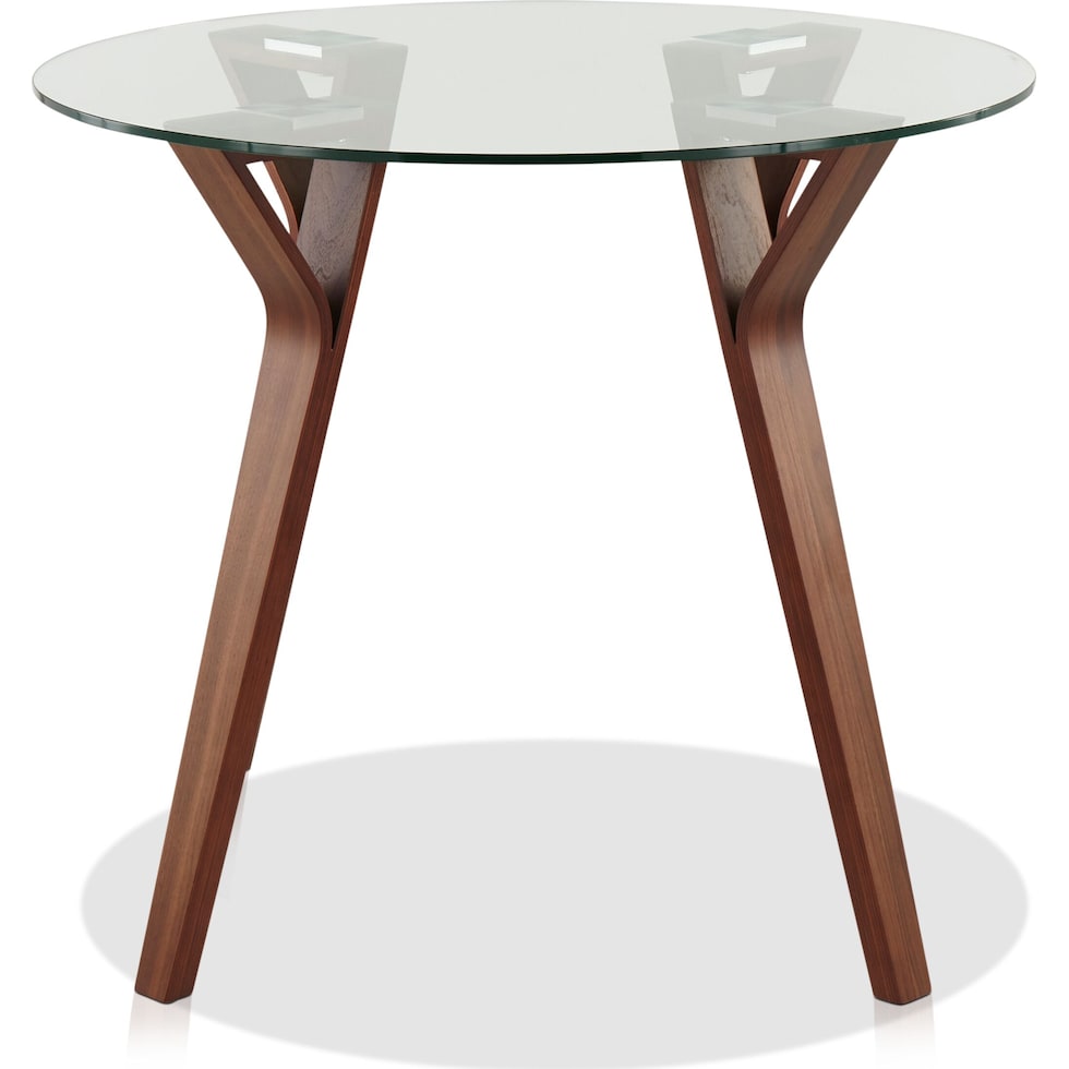 vicker dark brown dining table   