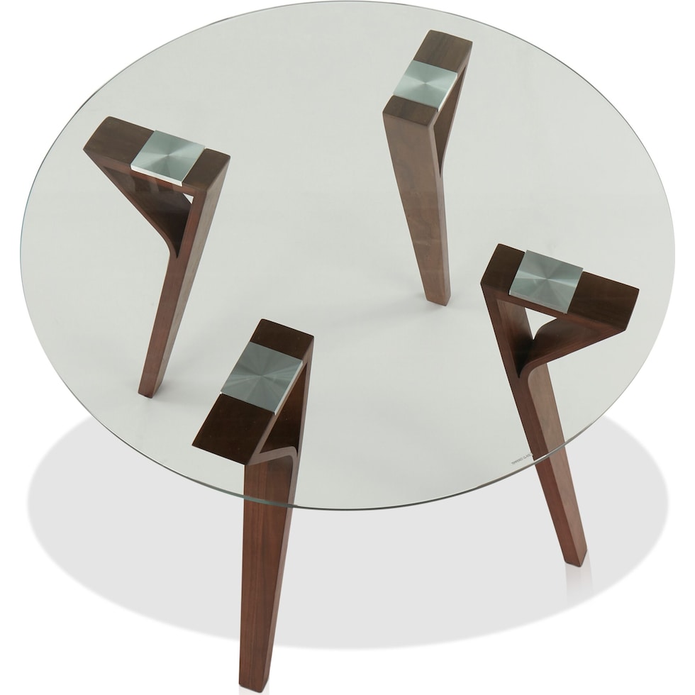 vicker dark brown dining table   