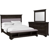 victor gray  pc king storage bedroom   