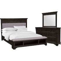 victor gray  pc queen storage bedroom   