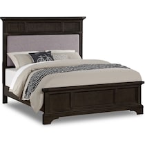 victor gray king panel bed   
