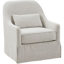victoria white accent chair   