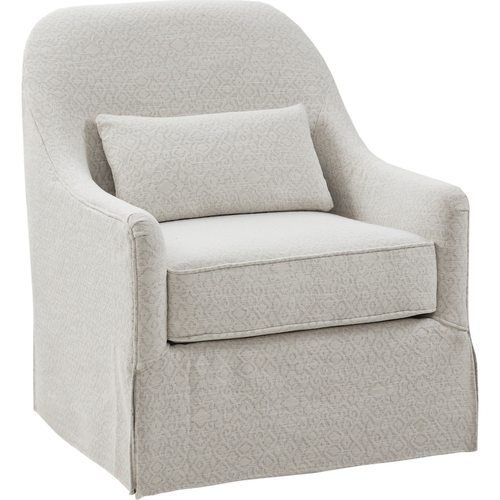 victoria white accent chair   